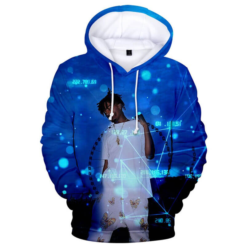 Playboi Carti Creative Blue Color 3D Hoodie PL1907