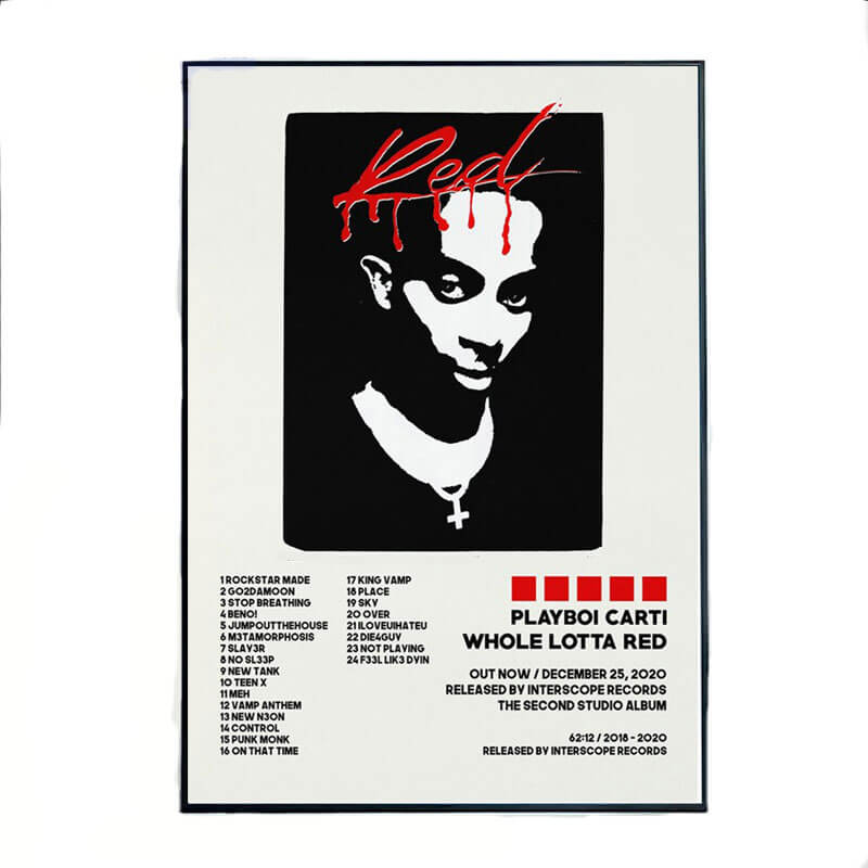 Playboi Carti Music Whole Lotta Red Poster PL1907