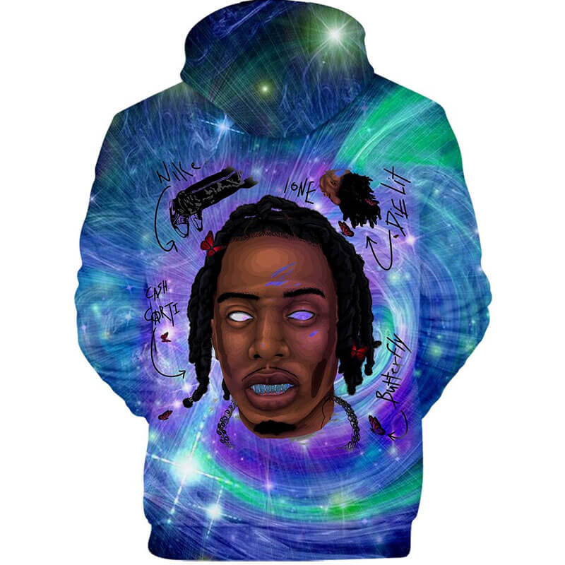 Playboi Carti Pullover Die Lit Horror 3D Hoodie PL1907